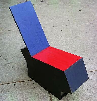 pine paint 60's pop art style chair